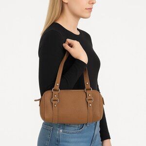 Vin Baker Camel Shoulder Leather Bag